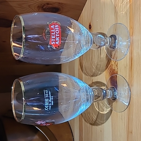 2 Stella Artois beer glasses. 50cl. New - Picture 2 of 2
